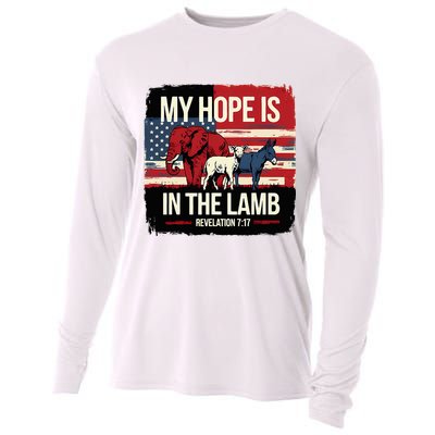 My Hope Is In The Lamb Jesus 2024 Election Cooling Performance Long Sleeve Crew