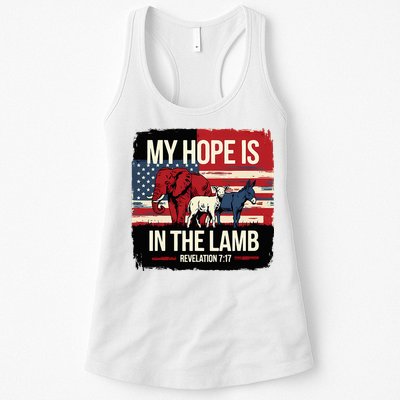 My Hope Is In The Lamb Jesus 2024 Election Womens Tank Top