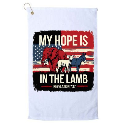 My Hope Is In The Lamb Jesus 2024 Election Golf Towel