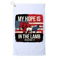 My Hope Is In The Lamb Jesus 2024 Election Golf Towel