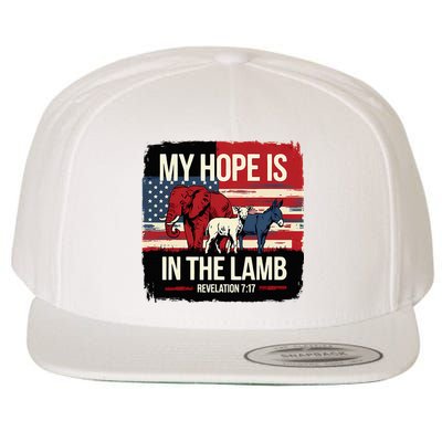 My Hope Is In The Lamb Jesus 2024 Election Wool Snapback Cap