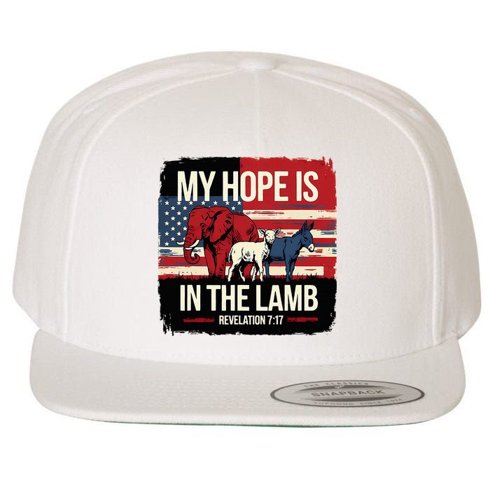 My Hope Is In The Lamb Jesus 2024 Election Wool Snapback Cap