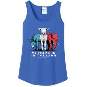 My Hope Is In The Lamb Christian Ladies Essential Tank