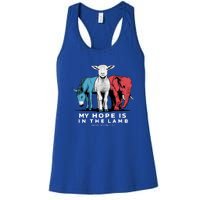 My Hope Is In The Lamb Christian Women's Racerback Tank