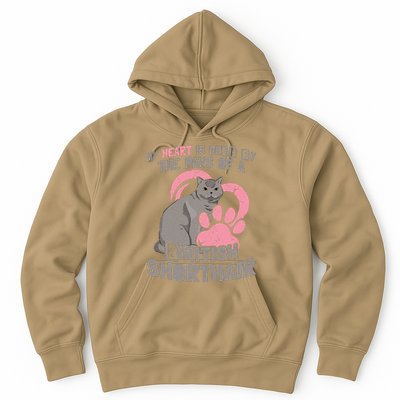 My Heart Is Held By The Paws Of A British Shorthair Cats Hoodie