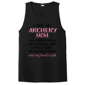 My Heart Is Full Archery Mom Of An Archer Mama Gift PosiCharge Competitor Tank