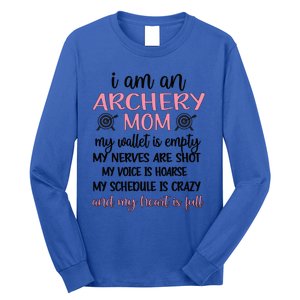 My Heart Is Full Archery Mom Of An Archer Mama Gift Long Sleeve Shirt