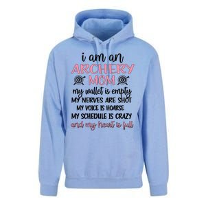 My Heart Is Full Archery Mom Of An Archer Mama Gift Unisex Surf Hoodie