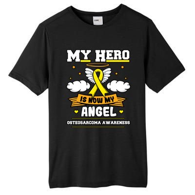 My Hero Is Now My Angel Osteosarcoma Awareness Os Advocate Gift Tall Fusion ChromaSoft Performance T-Shirt