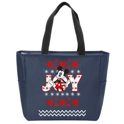 Mouse Holiday Joy Zip Tote Bag