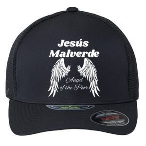 Mexican Hero Jesus Malverde Angel Of The Poor Flexfit Unipanel Trucker Cap