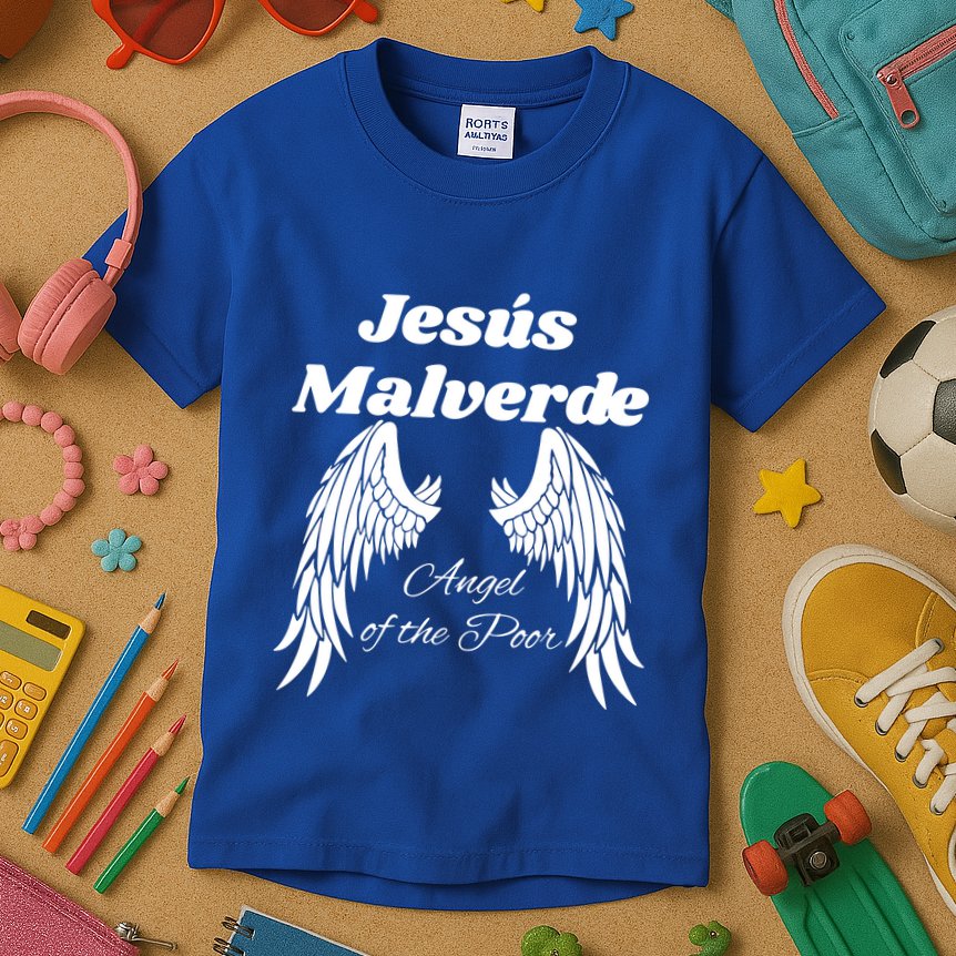 Mexican Hero Jesus Malverde Angel Of The Poor Kids T-Shirt