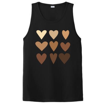 Melanin Hearts Junenth Black History Month Melanin Gift PosiCharge Competitor Tank