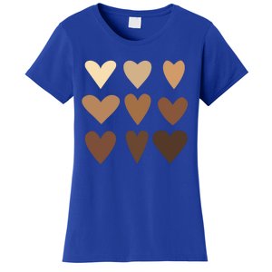 Melanin Hearts Junenth Black History Month Melanin Gift Women's T-Shirt