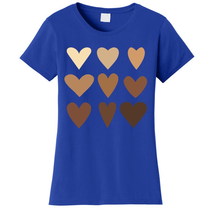 Melanin Hearts Junenth Black History Month Melanin Gift Women's T-Shirt