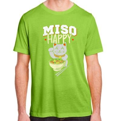 Miso Happy Japanese Food & Cat Lover Pun Adult ChromaSoft Performance T-Shirt