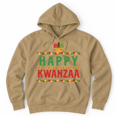 Merry Happy Kwanzaa Christmas African American Holiday Hoodie