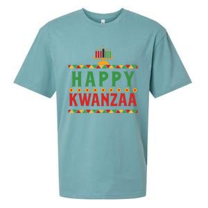 Merry Happy Kwanzaa Christmas African American Holiday Sueded Cloud Jersey T-Shirt