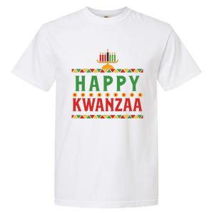 Merry Happy Kwanzaa Christmas African American Holiday Garment-Dyed Heavyweight T-Shirt