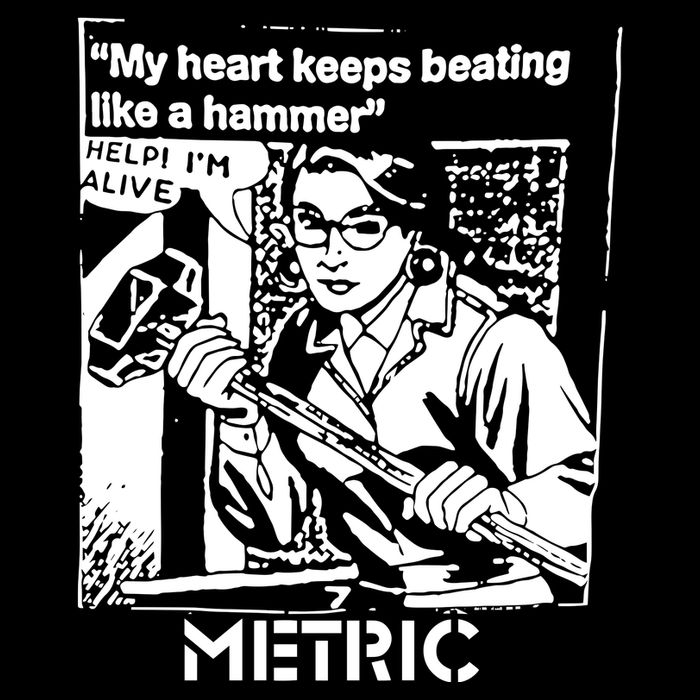 My Heart Keeps Beating Like A Hammer Metric 7-Panel Snapback Hat