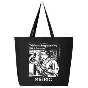 My Heart Keeps Beating Like A Hammer Metric 25L Jumbo Tote