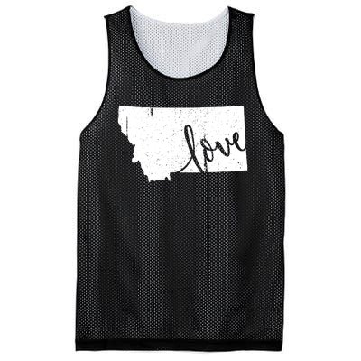 Montana Home Love Vintage State Map Outline Mesh Reversible Basketball Jersey Tank