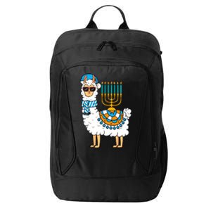 Menorah Hanukkah Llama Cute Alpaca Chanukah City Backpack