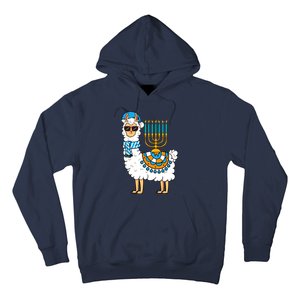 Menorah Hanukkah Llama Cute Alpaca Chanukah Hoodie