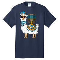 Menorah Hanukkah Llama Cute Alpaca Chanukah Tall T-Shirt