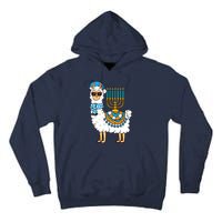 Menorah Hanukkah Llama Cute Alpaca Chanukah Tall Hoodie