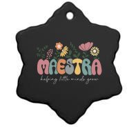 Maestra Helping Little Minds Grow Last Day Of School Ceramic Star Ornament