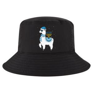 Menorah Hanukkah Llama Cute Alpaca Chanukah Christmas Pajama Cool Comfort Performance Bucket Hat