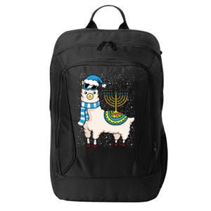 Menorah Hanukkah Llama Cute Alpaca Chanukah City Backpack