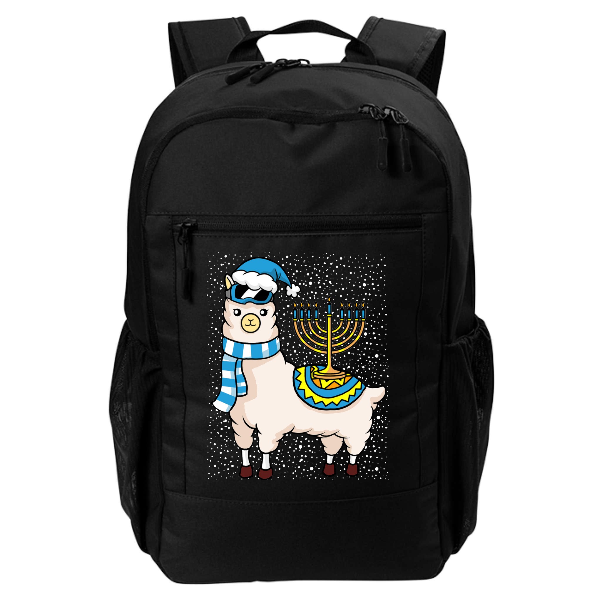 Menorah Hanukkah Llama Cute Alpaca Chanukah Backpack