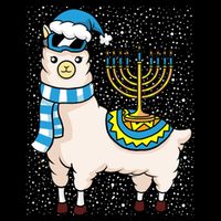 Menorah Hanukkah Llama Cute Alpaca Chanukah Backpack
