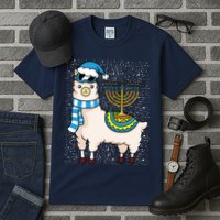 Menorah Hanukkah Llama Cute Alpaca Chanukah Tall T-Shirt
