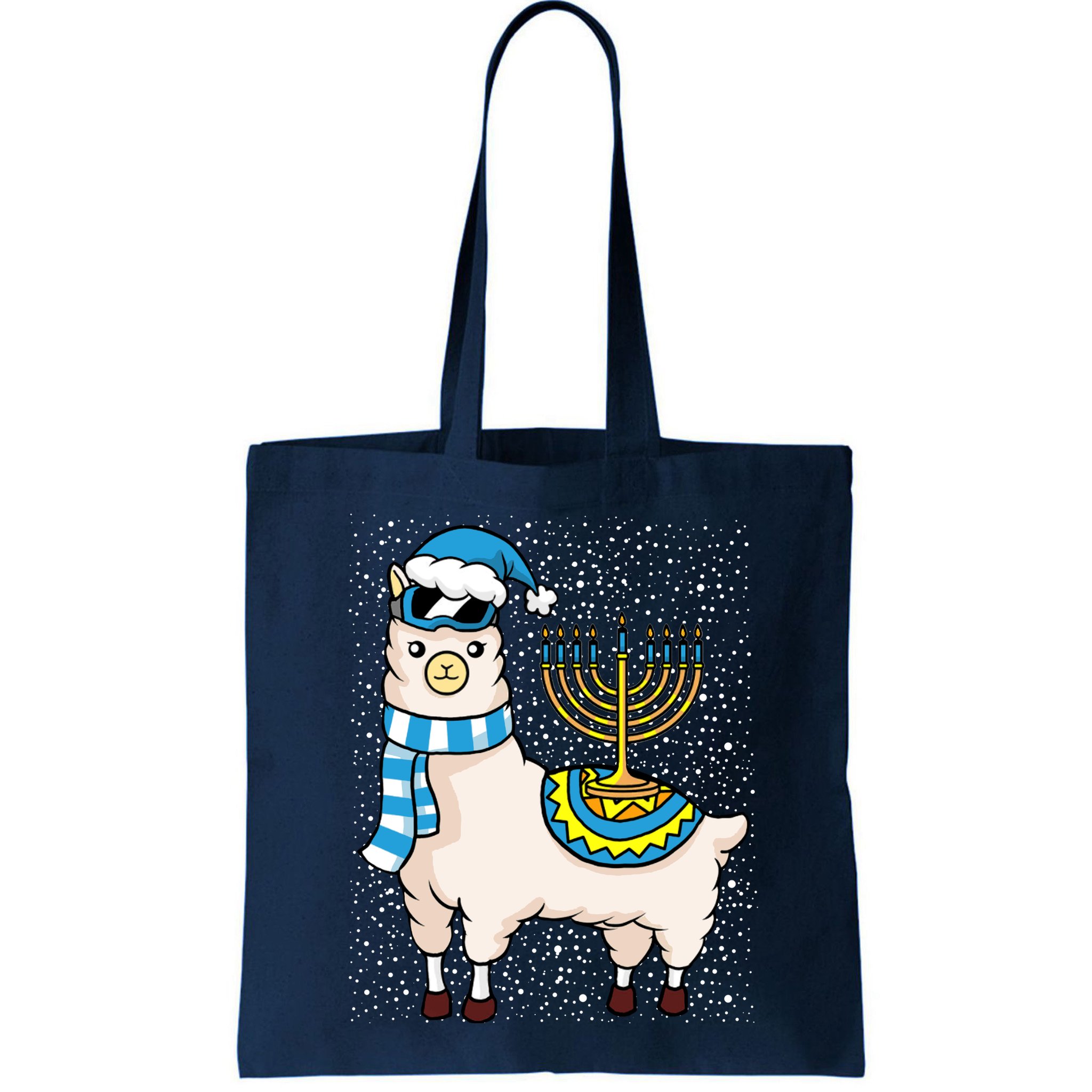 Menorah Hanukkah Llama Cute Alpaca Chanukah Bag