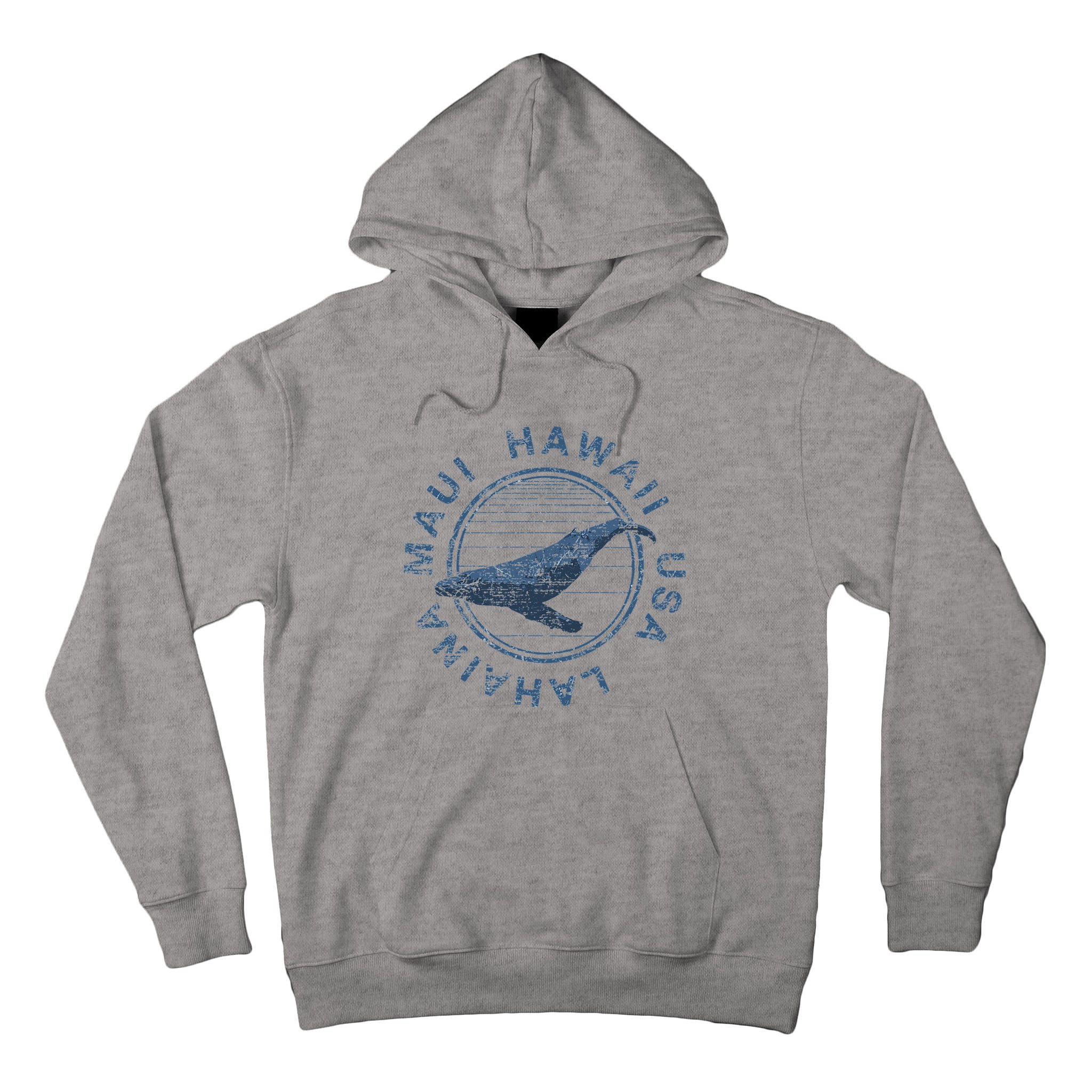 Maui Hawaii Lahaina Vintage Whale Tall Hoodie