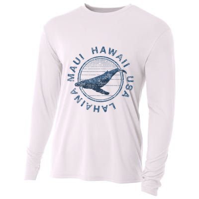 Maui Hawaii Lahaina Vintage Whale Cooling Performance Long Sleeve Crew