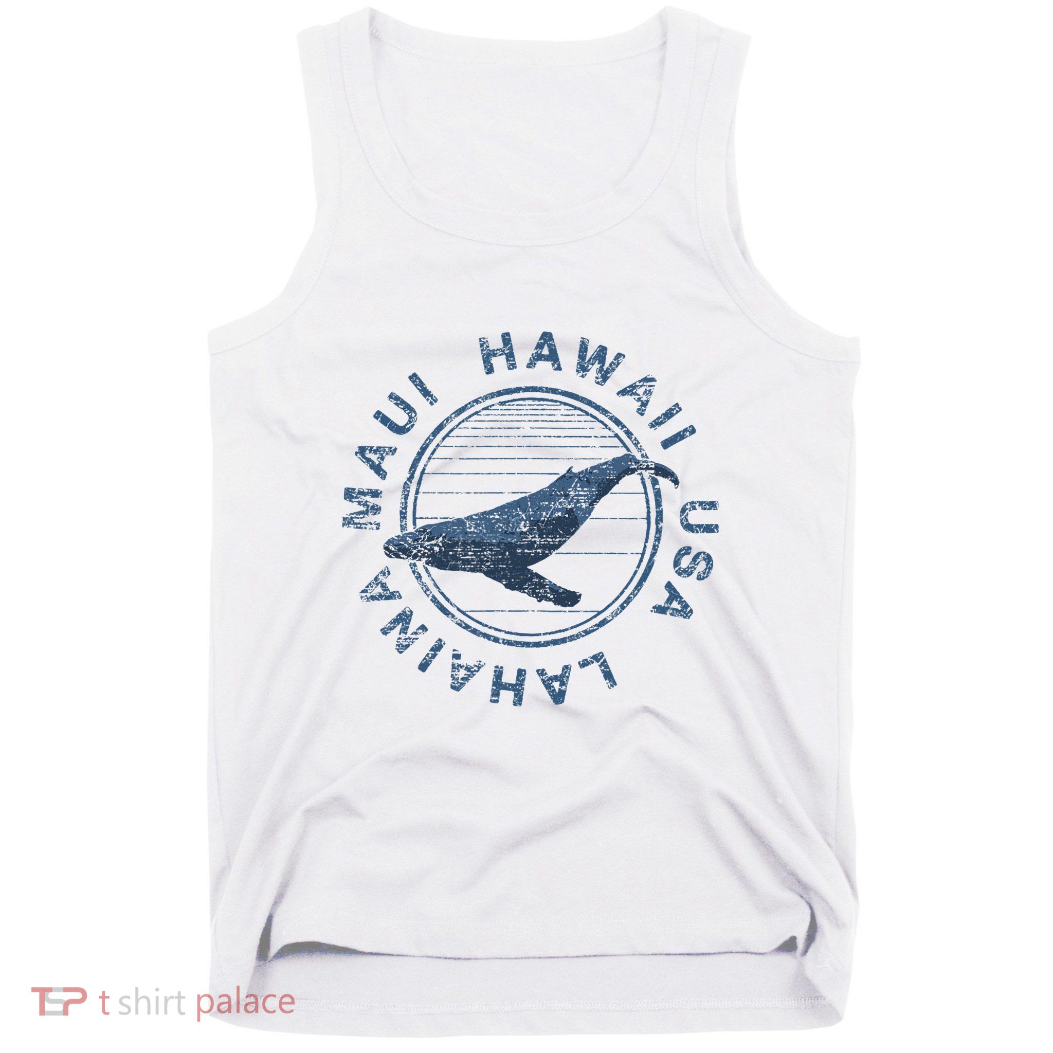Maui Hawaii Lahaina Vintage Whale Tank Top