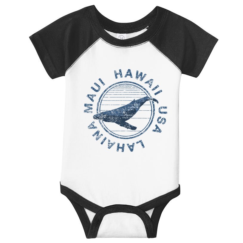 Maui Hawaii Lahaina Vintage Whale Infant Baby Jersey Bodysuit