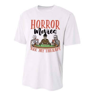 Movie Horror Lover Scary Horror Film Horror Movies Performance Sprint T-Shirt