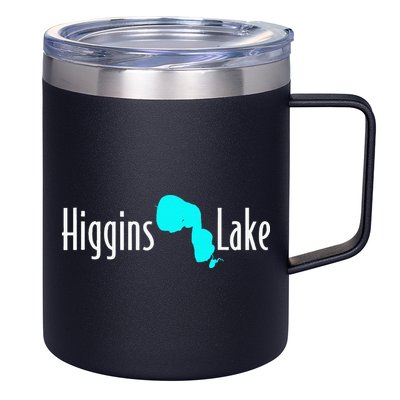 Minimalist Higgins Lake Michigan 12oz Stainless Steel Coffee Mug