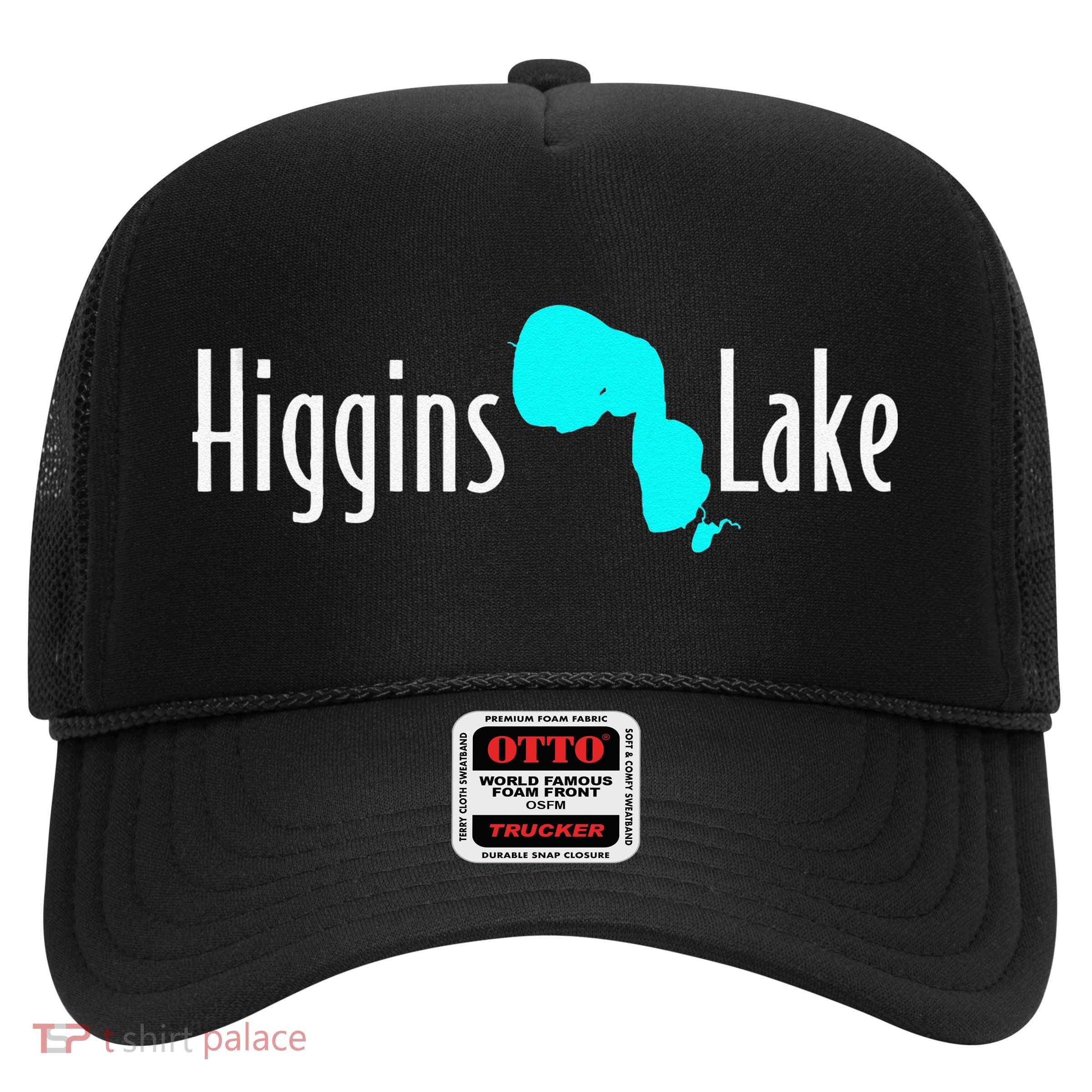 Minimalist Higgins Lake Michigan Trucker Hat