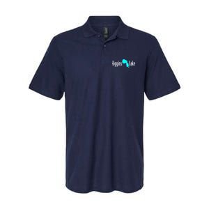 Minimalist Higgins Lake Michigan Softstyle Adult Sport Polo