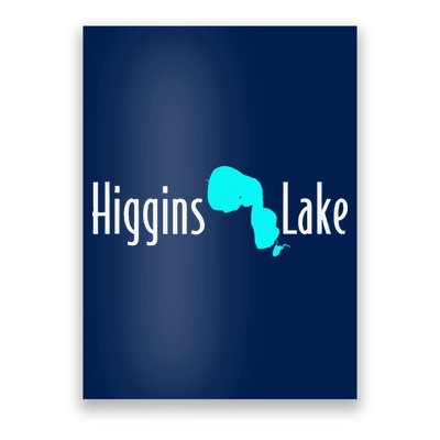 Minimalist Higgins Lake Michigan Poster