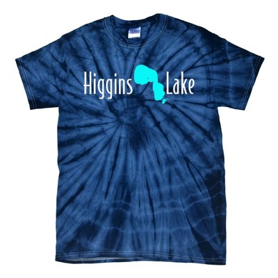 Minimalist Higgins Lake Michigan Tie-Dye T-Shirt