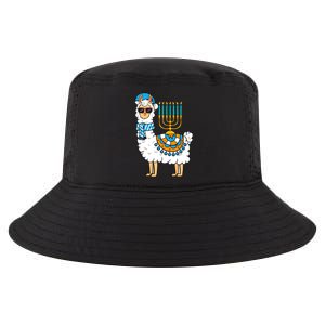 Menorah Hanukkah Llama Cute Alpaca Chanukah Cool Comfort Performance Bucket Hat