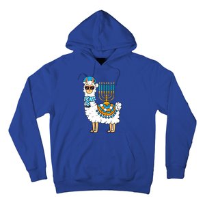 Menorah Hanukkah Llama Cute Alpaca Chanukah Hoodie