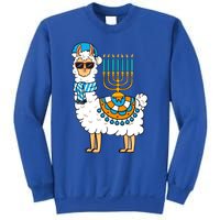 Menorah Hanukkah Llama Cute Alpaca Chanukah Sweatshirt